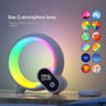 moravisofaprime - Creative Q Light Analog Sunrise Digital Display Alarm Clock Bluetooth Audio Intelligent Wake-up Q Colorful Atmosphere Light