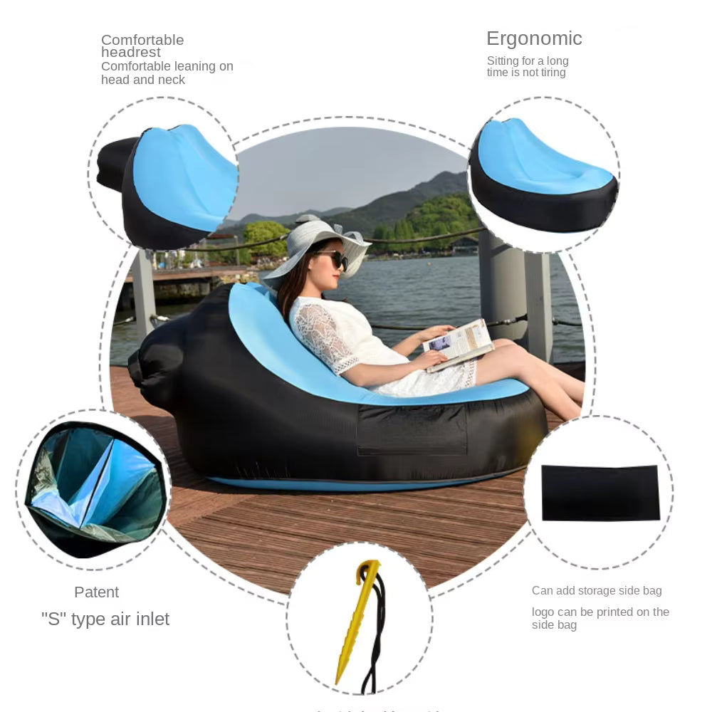 Moravisofa Prime Portable Inflatable Garden Lounger